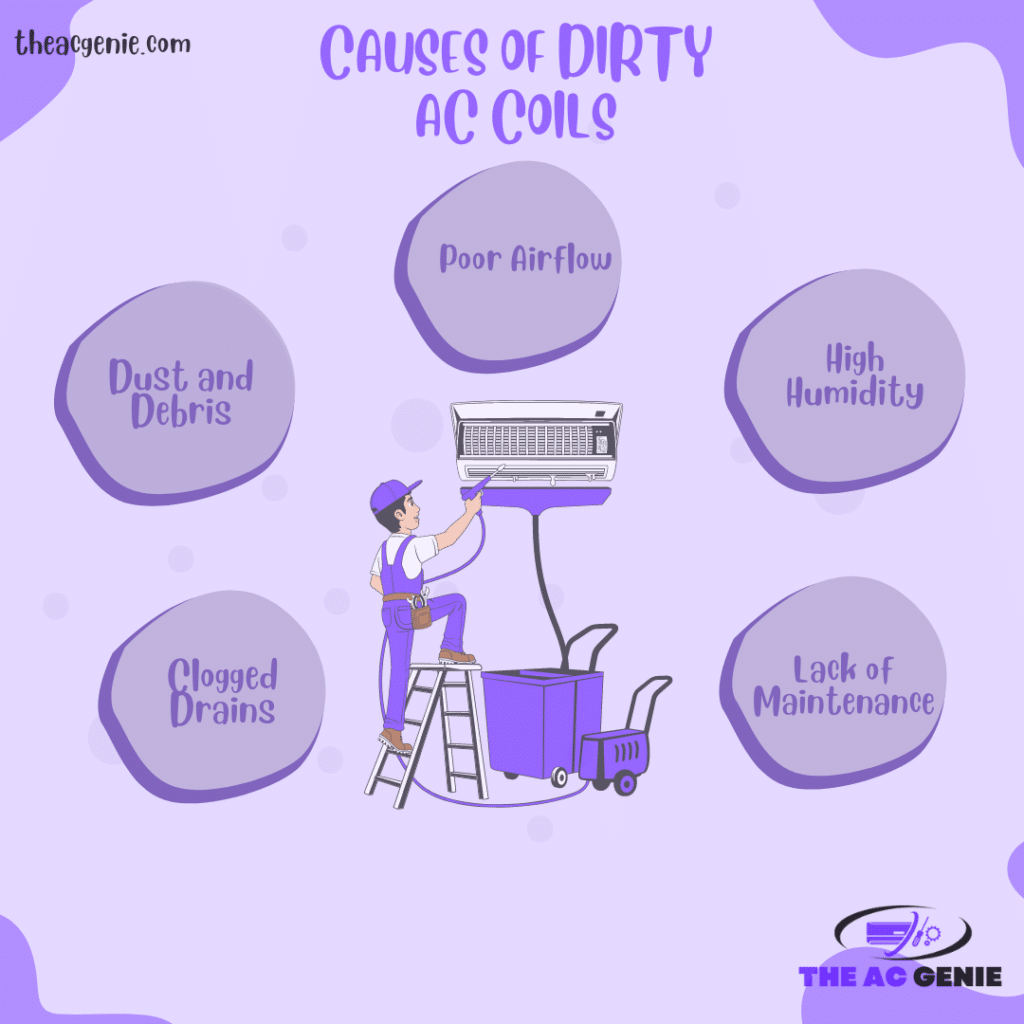 A graphical representation Dirty ac coils reasons