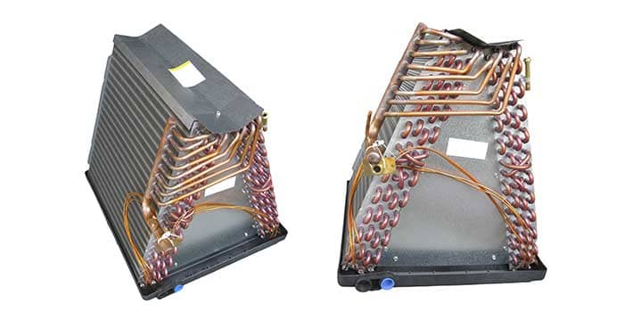 A dual view of an ac condensate pan