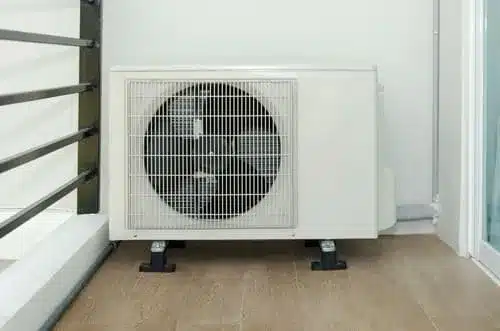 A front view of a stopped ac fan