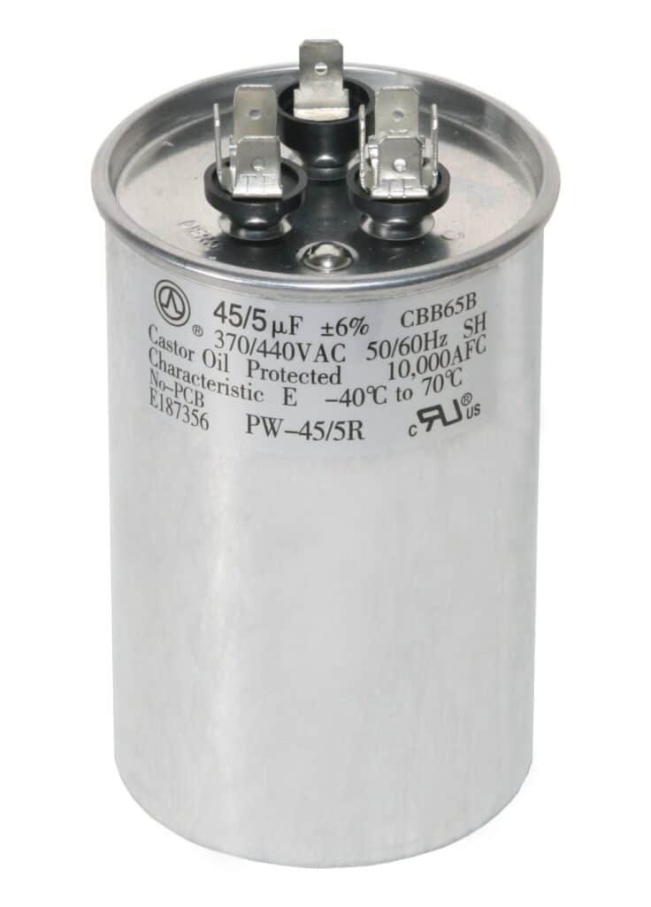 A view of an AC capacitor