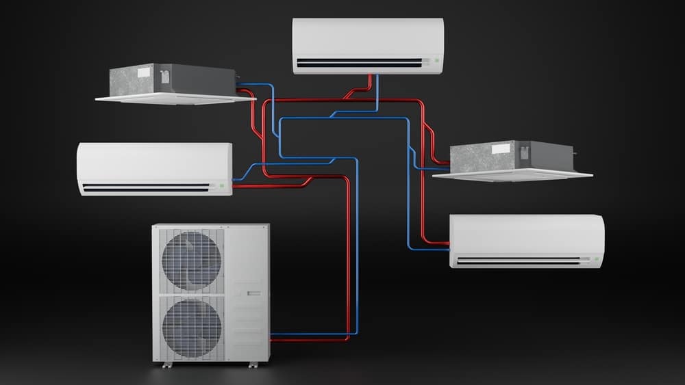 Multisystem Use Of Different Types Of Indoor Units Of The